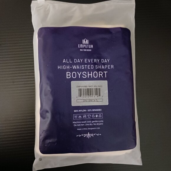 NEW Empetua Shapermint All Day Every Day High-Waisted Shaper Boyshort 4XL Nude - Picture 8 of 10